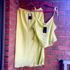 Fashion Nova Cambria Polka Dot Skirt Set. Size 1x